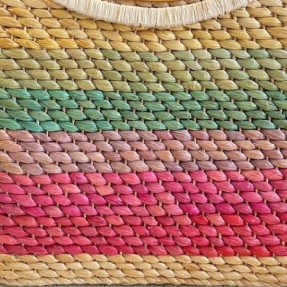 Cappelli strawworld colorful‎ tropical handbag with shoulder strap. 12x10x5 - Picture 2 of 7